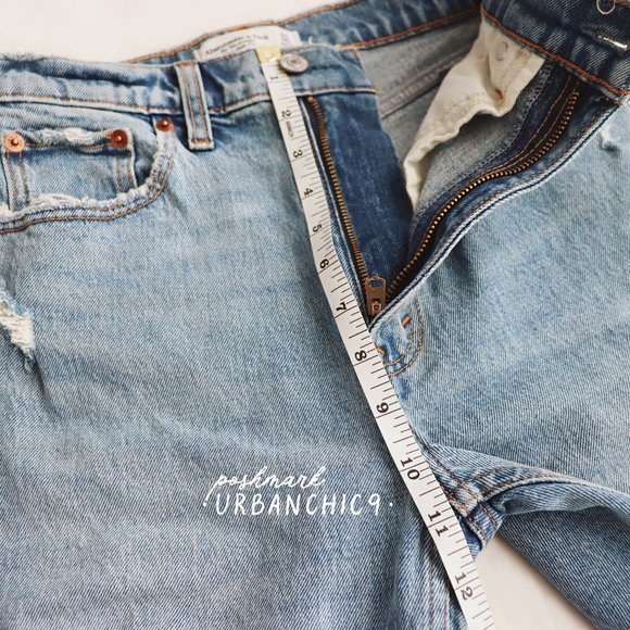 ABERCROMBIE 90s Ultra High Rise Straight Jean 24 - Picture 10 of 15